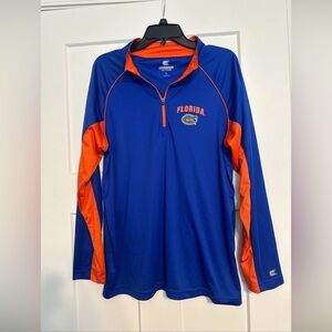 Florida Gators Blue and Orange Quarter-Zip Pullover - Large colosseum